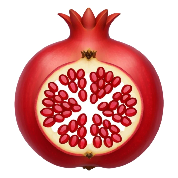 Pomegranate with armenian flag seeds inside sticker