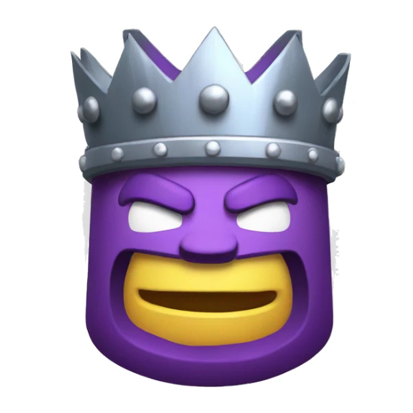 King of clash royal laught sticker