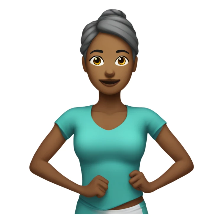 Mulher loira fazendo ioga  sticker