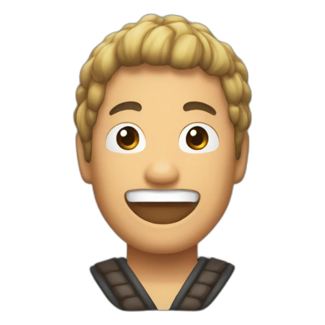 Tenjiro kamado qui boit une bière sticker