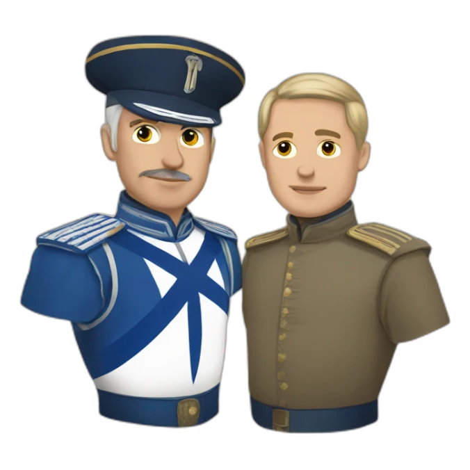 Russicher Marshall and Israel sticker