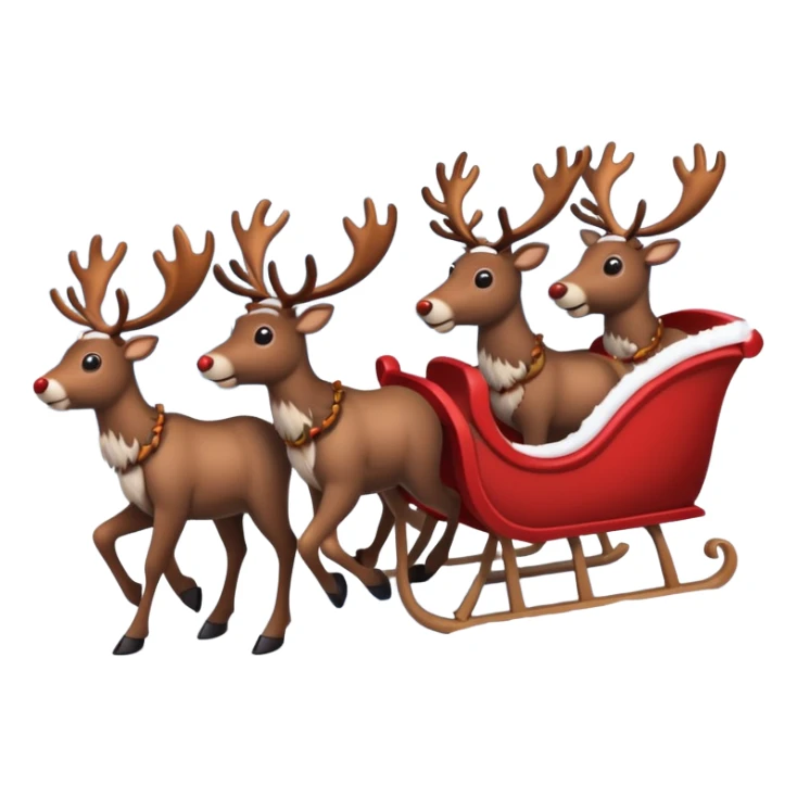 now make alot of them pulling a sleigh \ sticker