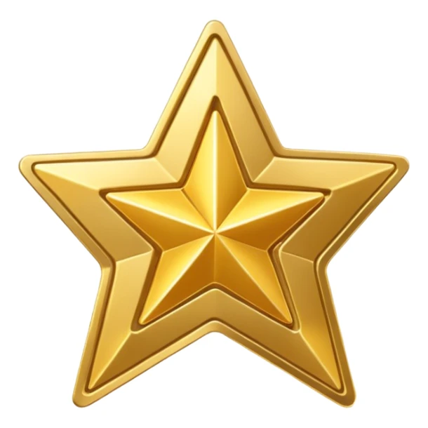 A cute 3D Stylized icon of Star Ticket Pass Iconfor game sticker