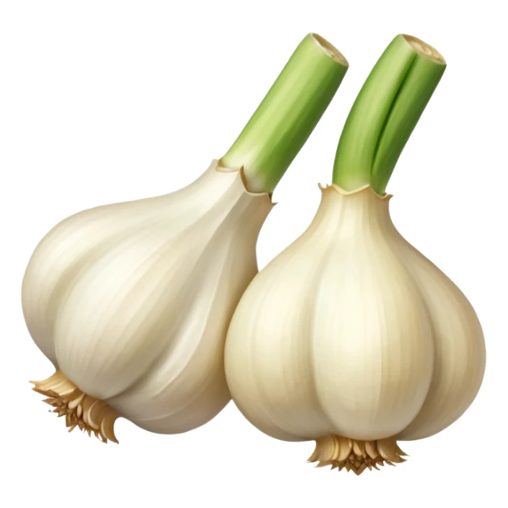 two garlic 45 degrees no need the green thingy sticker