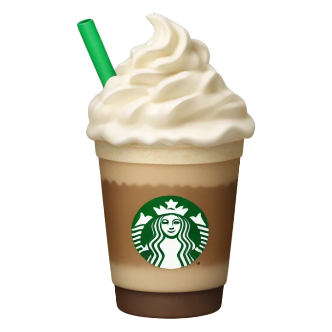 Vanilla frappuccino netrual colored sticker