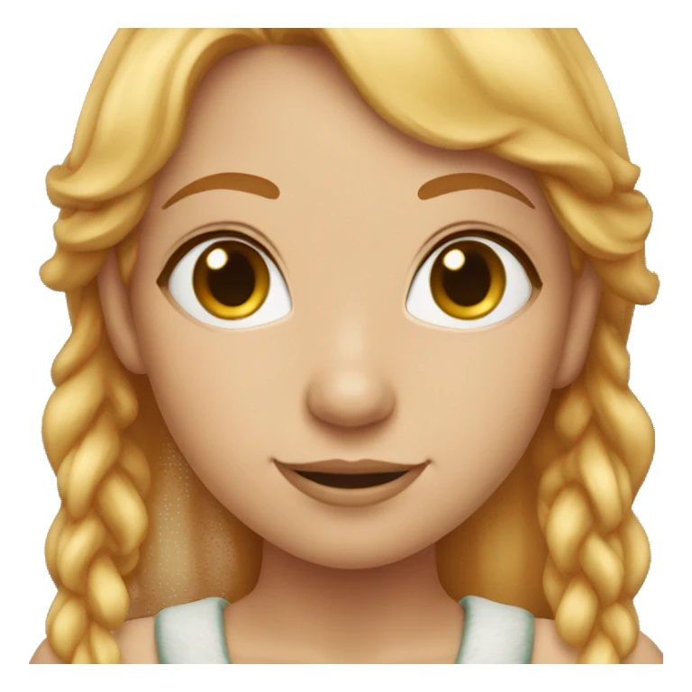 female elf with strawberry blond hair sticker