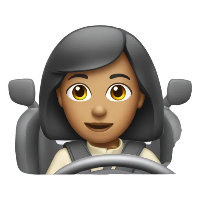 woman driving a honda car sticker