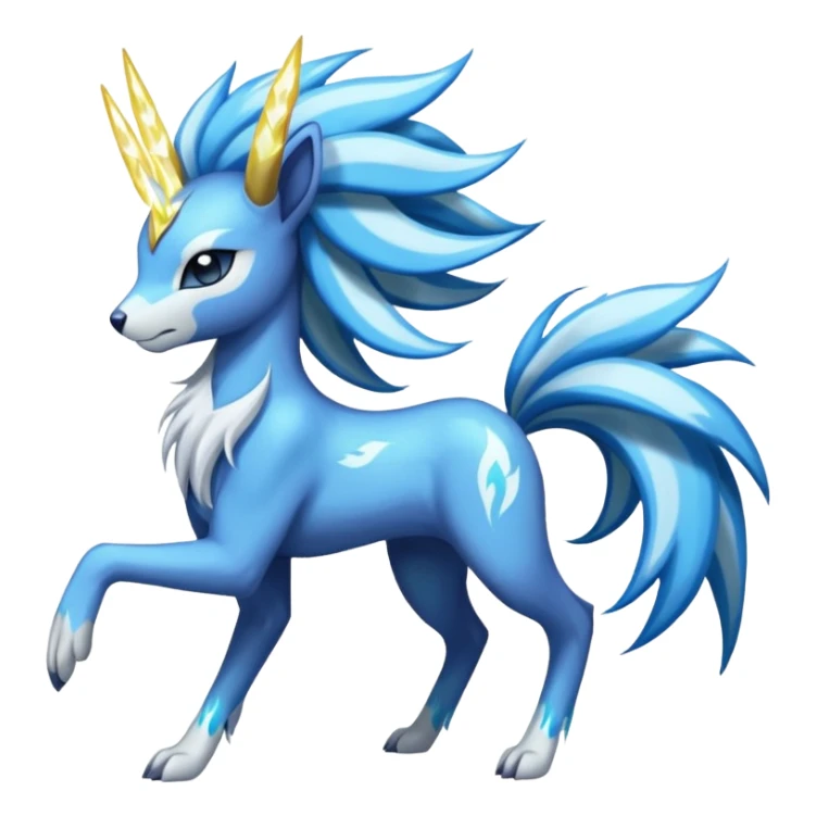 Manectric-Suicune-Meloetta-fusion-hybrid-creature  sticker