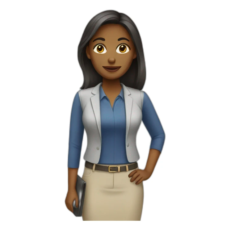 female out of office sticker