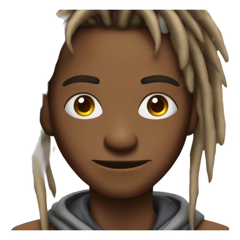 A brown skin assassin with dreads and hypnotic eyes sticker