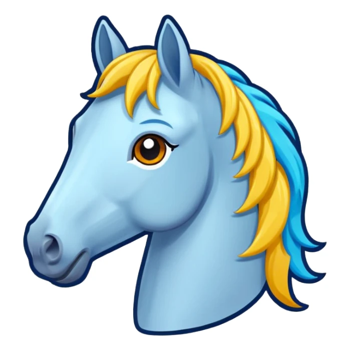 More cartoon horse stickers sticker