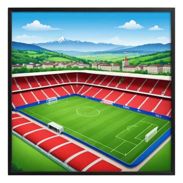 soccer stadium of fc basel in switzerland sticker
