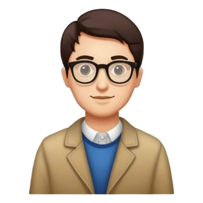 a person visiting a museum with a museum building in the background sticker