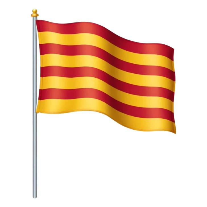 Uma bandeira da região da Catalunha de barcelona sticker