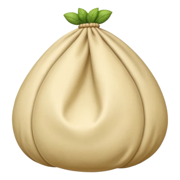 La forma del caciocavallo è tipicamente a sacchetto con una strozzatura, falla tutta senza colore verde sticker