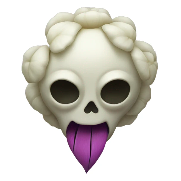 flower with scary theeth but no face sticker