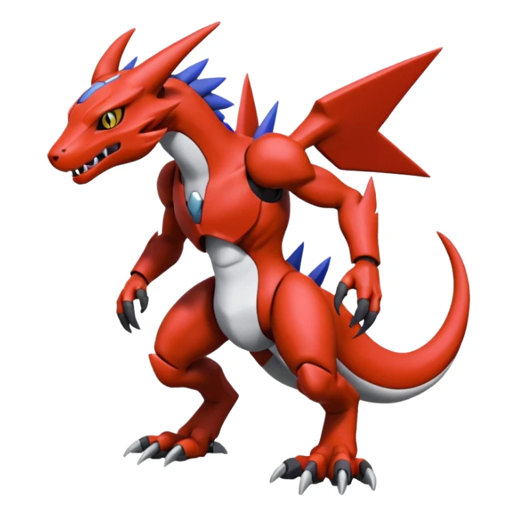 Heliolisk-Sergal-Cyclizar-Guilmon-Protogen-Wickerbeast-grem2-Genesect-Pokémon, full body sticker