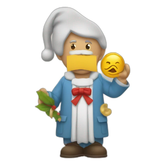 Un homme faisant le signe jul sticker