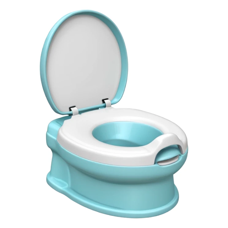 Standard potty trainer for baby without a person on it. sticker