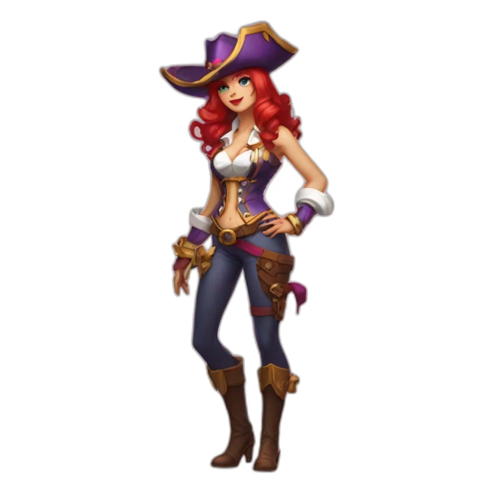 miss fortune league of legends full body sticker