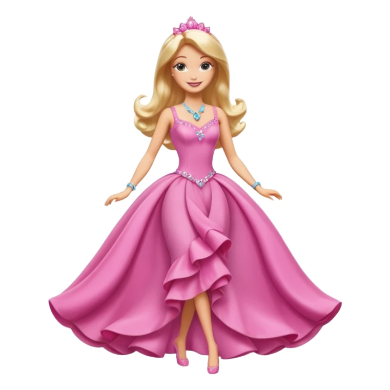 lav en barbie mariposa fe der poser i fuld figur sticker