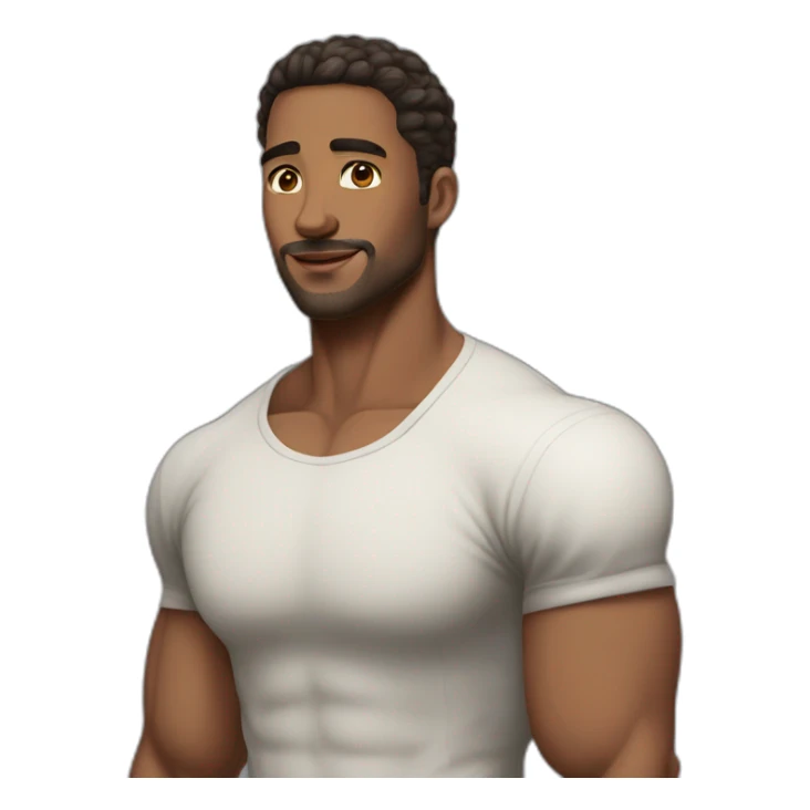 1.8m slight muscle lines, sunny handsome guy, straight man sticker