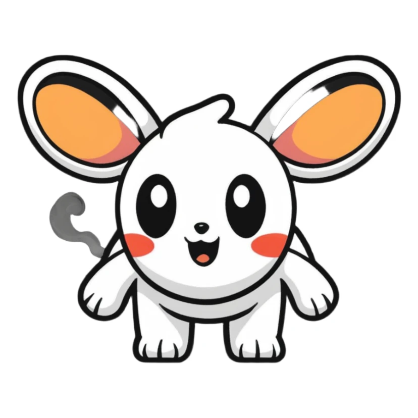 overwhelmed character with steam coming out of ears sticker