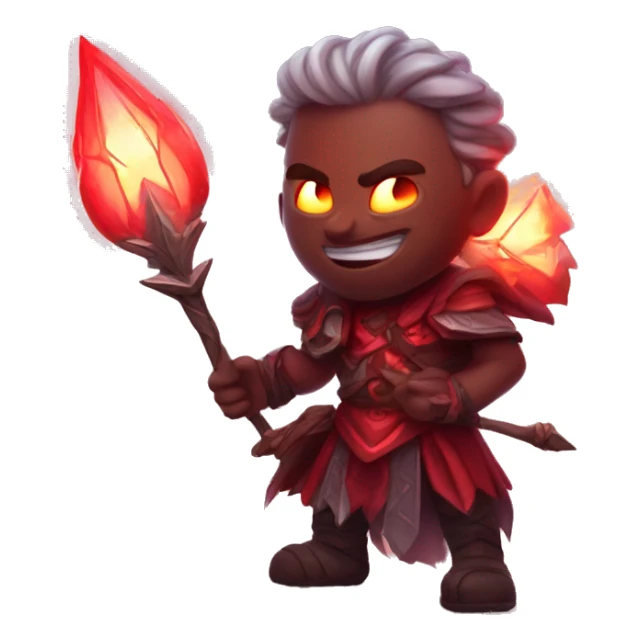 glowing red fantasy eg sticker