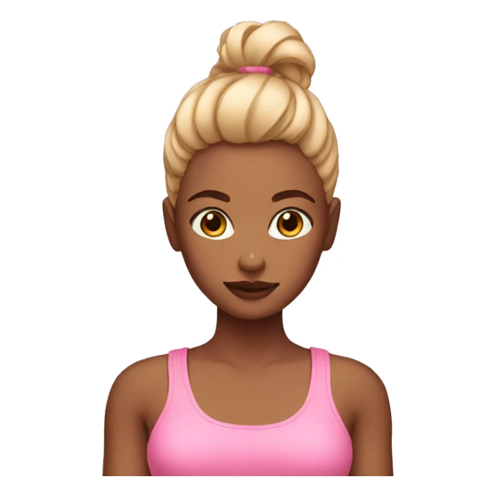 Girl in pink croptop sticker