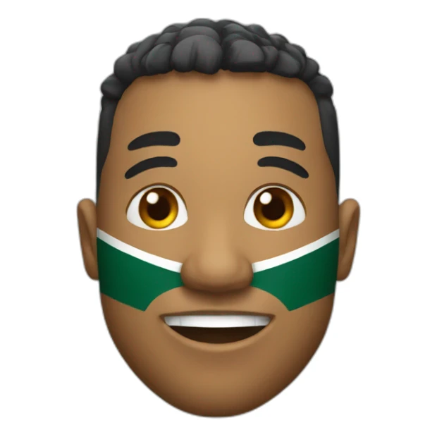 rugby player of south africa sticker