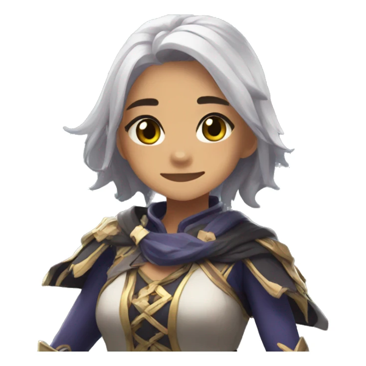 Girl playing in Genshin Impact  sticker