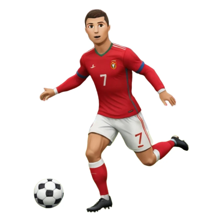 Cristiano Ronaldo scoring a goal sticker