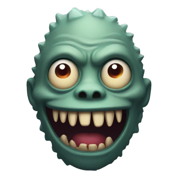 creepy monster sticker