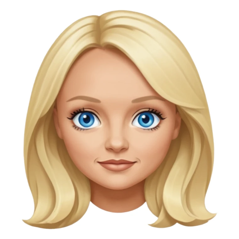 Emma Bunton with blue eyes sticker