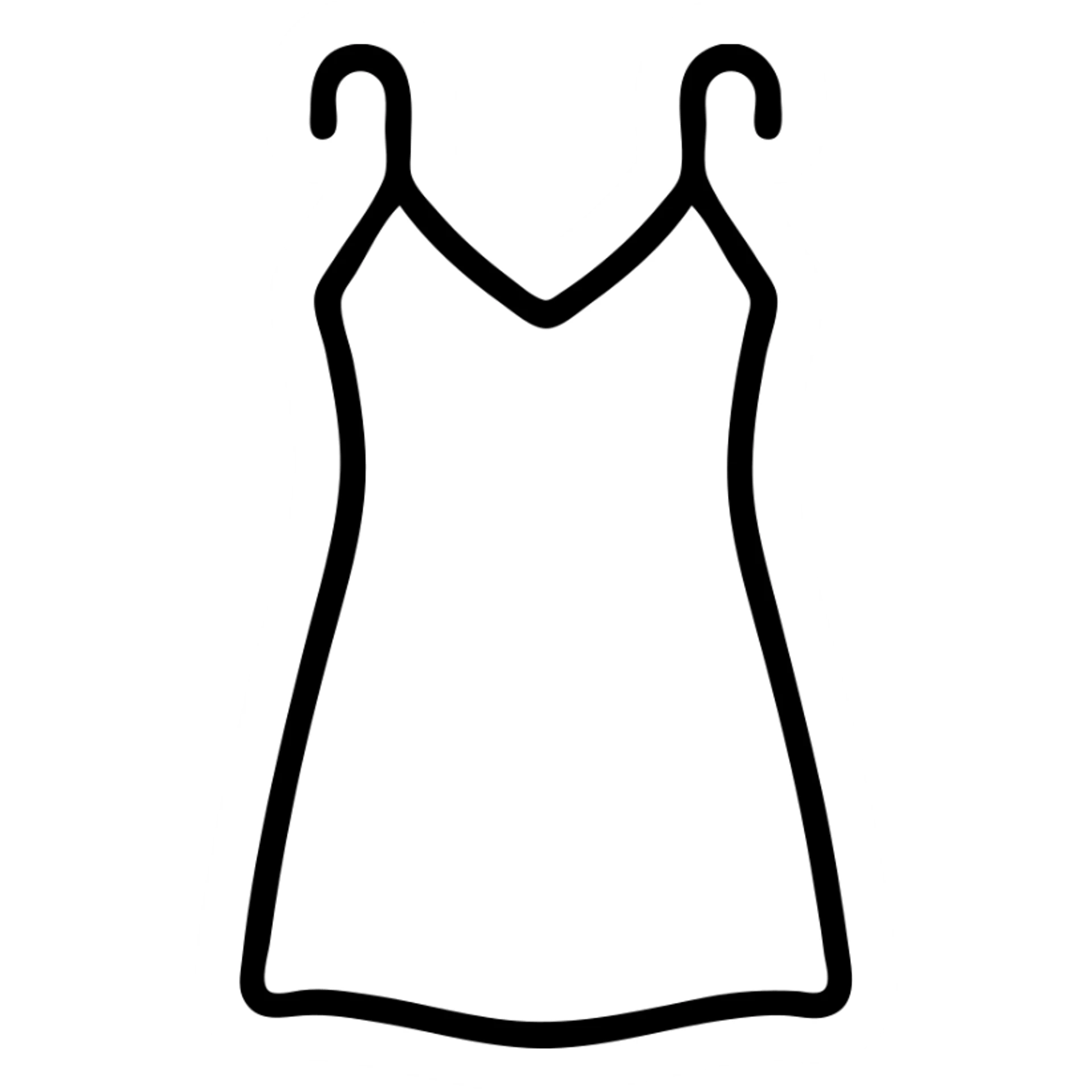 black nightgown, classic and stylish outlined style sticker