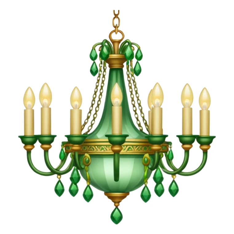 chandelier green sticker