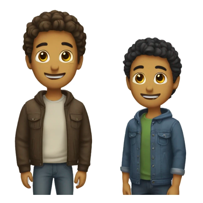 Duo de mejores amigos  sticker