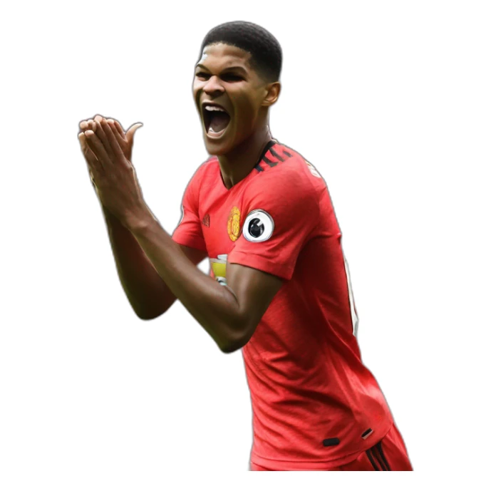 Marcus rashford celebration doigt sur la tête sticker