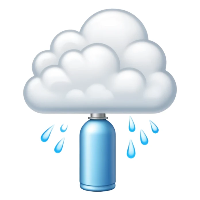 The spray must visually read as hairspray aerosol, not liquid, not foam, not pump bottle. sticker