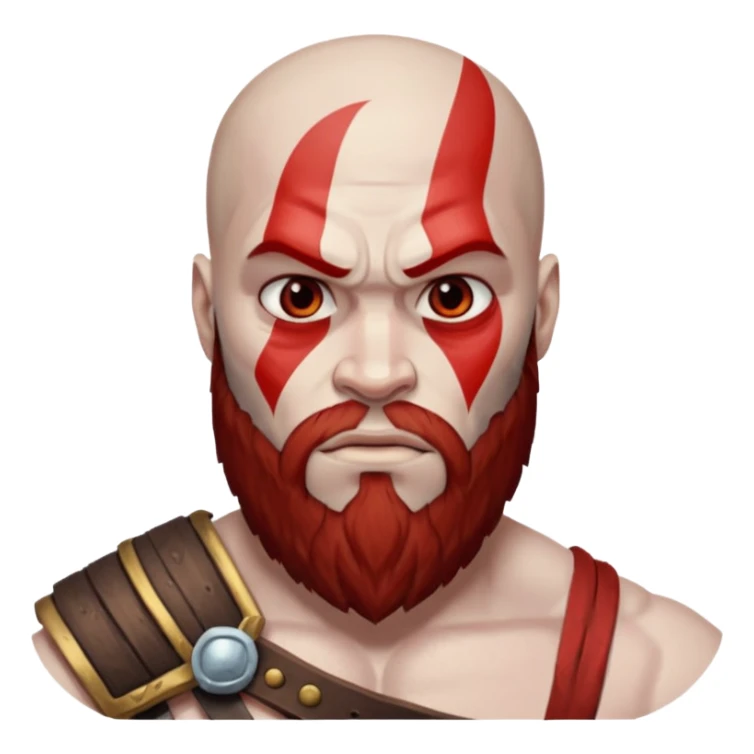 Kratos skin whiter. Without beard and red stripe sticker