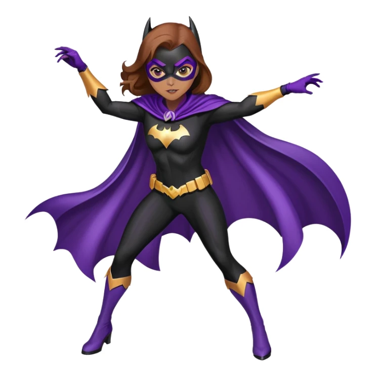 Batgirl superhero sticker