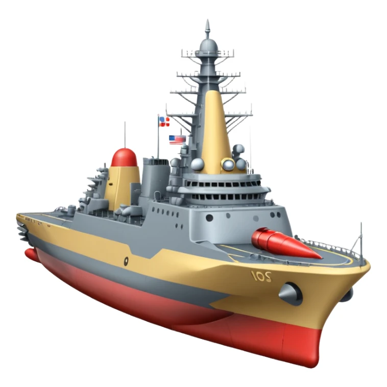 generate a very realistic missile cruiser, Admiral Zozulya sticker