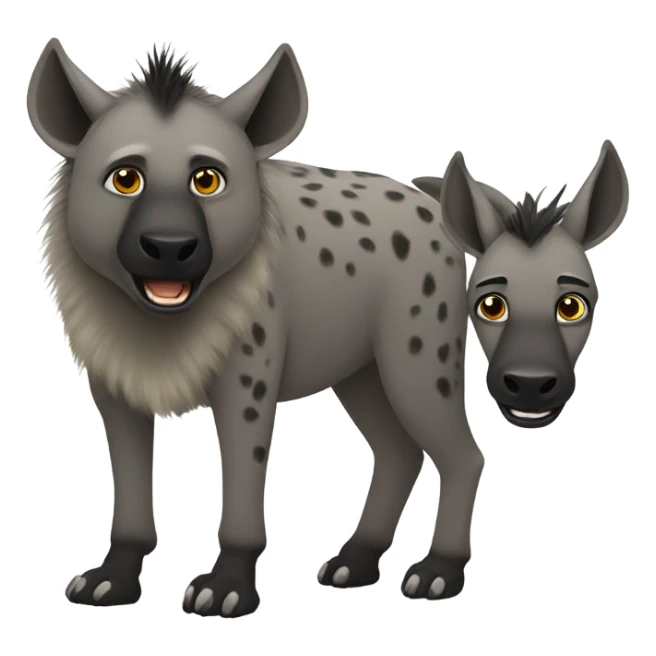 Gay hyena and donkey sticker