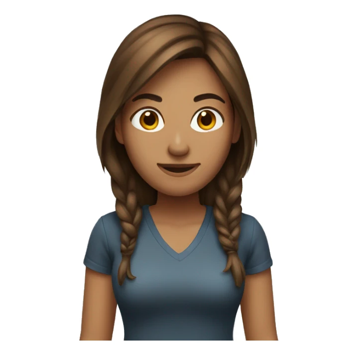 Brown hair woman gaming sticker