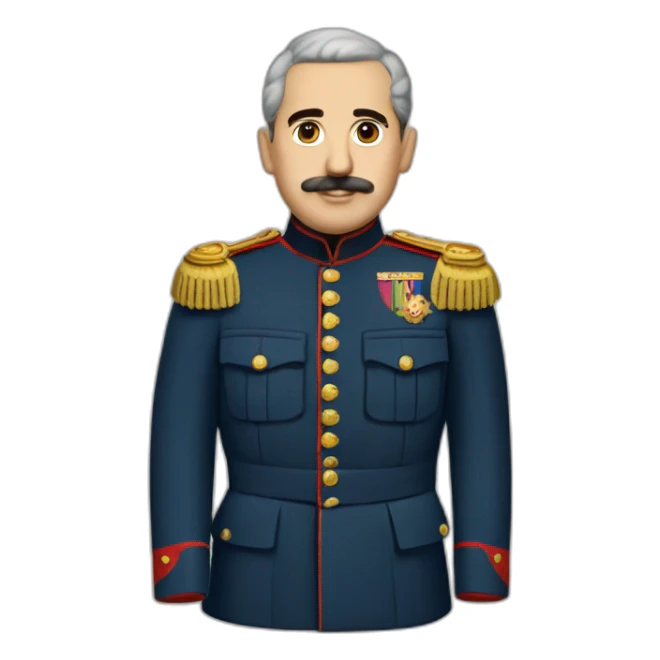 Francisco franco Spanish uniform sticker