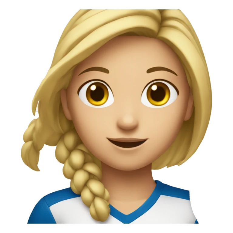Girl playing volleyball sticker
