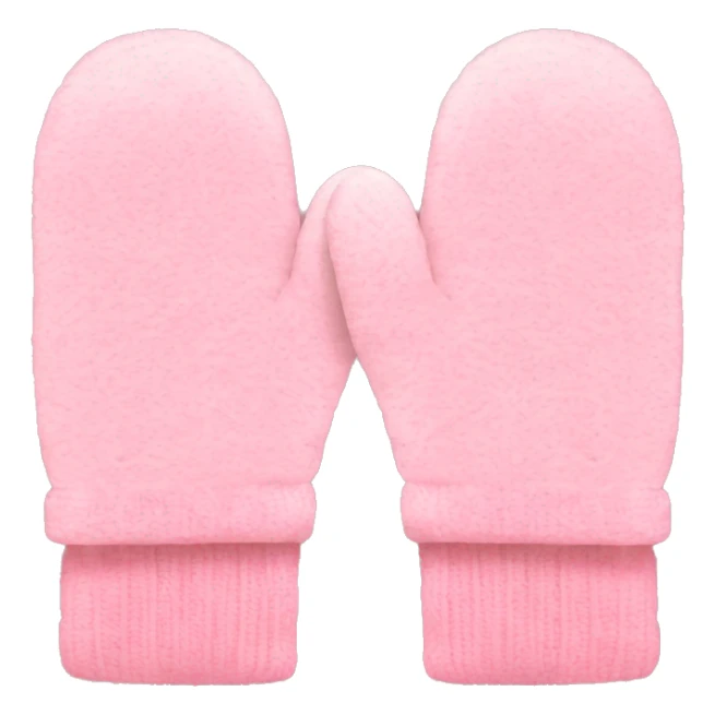 pair of baby light pink mittens sticker