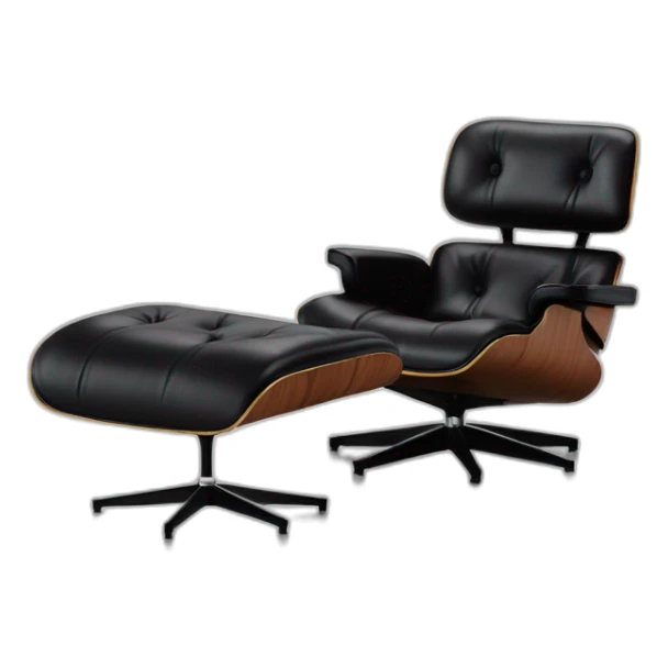 Eames lounge chair and ottoman black sticker