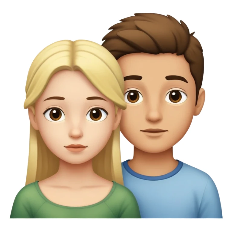 Boy Canarie and girl Canarie sticker