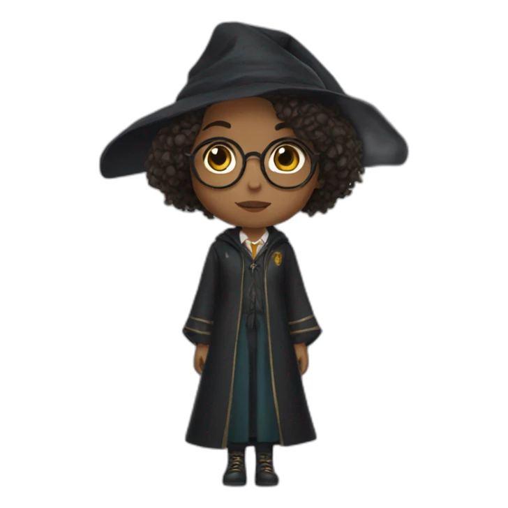 girl with harry potter outfit sticker
